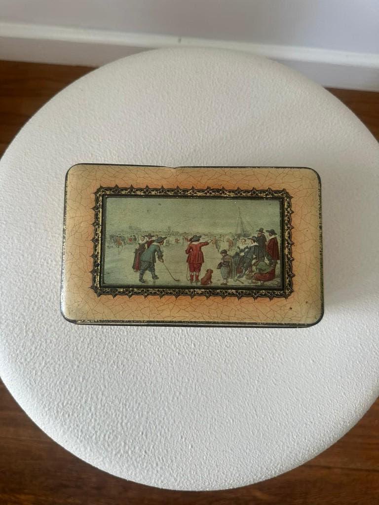 Vintage blik - Thee KG Koffie, Ophalen of Verzenden, Gebruikt, Koek(jes), Overige merken