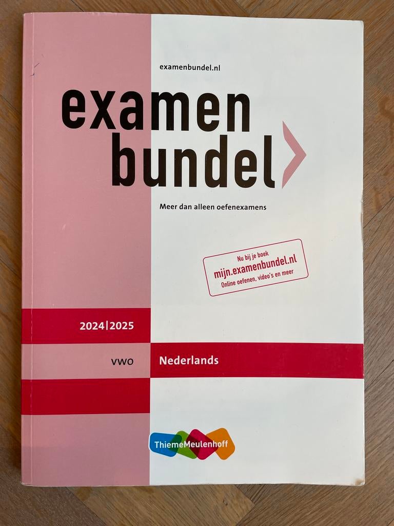 Examenbundel VWO Nederlands 2024/2025, Boeken, Ophalen of Verzenden, Zo goed als nieuw, VWO, Nederlands