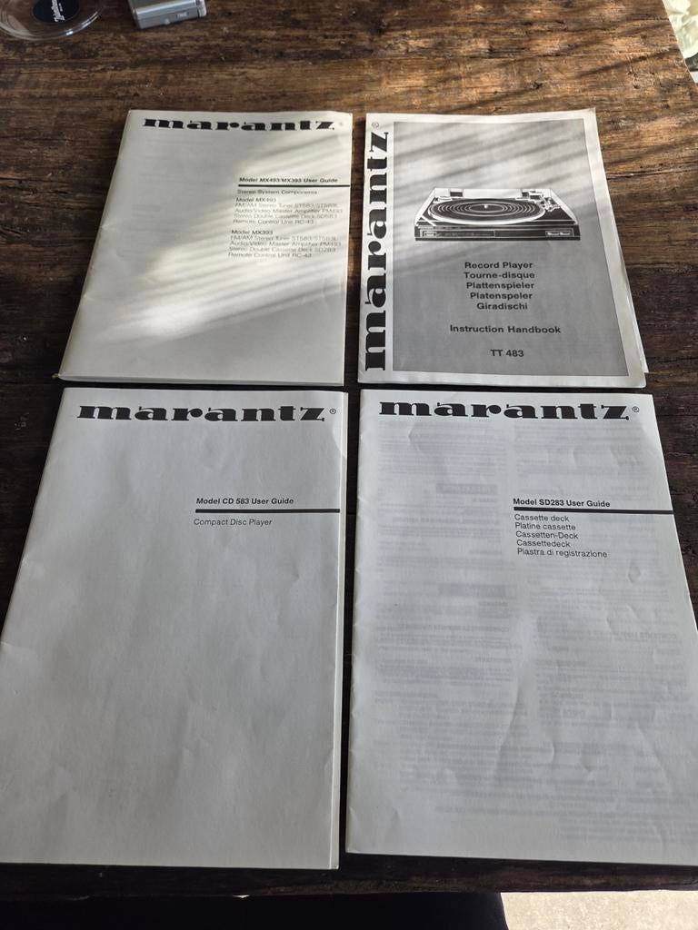 4 Marantz handleidingen gebruikershandleiding, Audio, Tv en Foto, Overige Audio, Tv en Foto, Ophalen of Verzenden