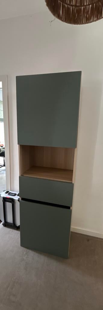 IKEA Bestå kasten, wit gelazuurd eikeneffect, Ophalen, Zo goed als nieuw