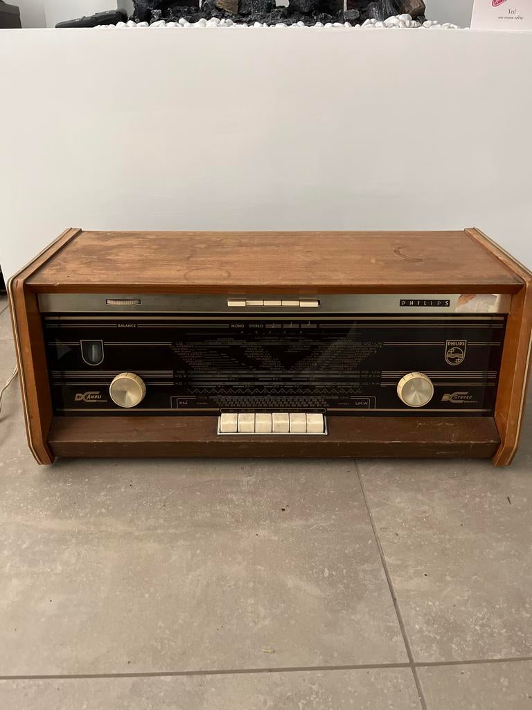 Philips BI Ampli radio, Antiek en Kunst, Antiek | Tv's en Audio, Ophalen of Verzenden