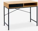 Jysk bureau TRAPPEDAL 48x95 met lade - warm eiken/zwart, Ophalen, Gebruikt, Bureau