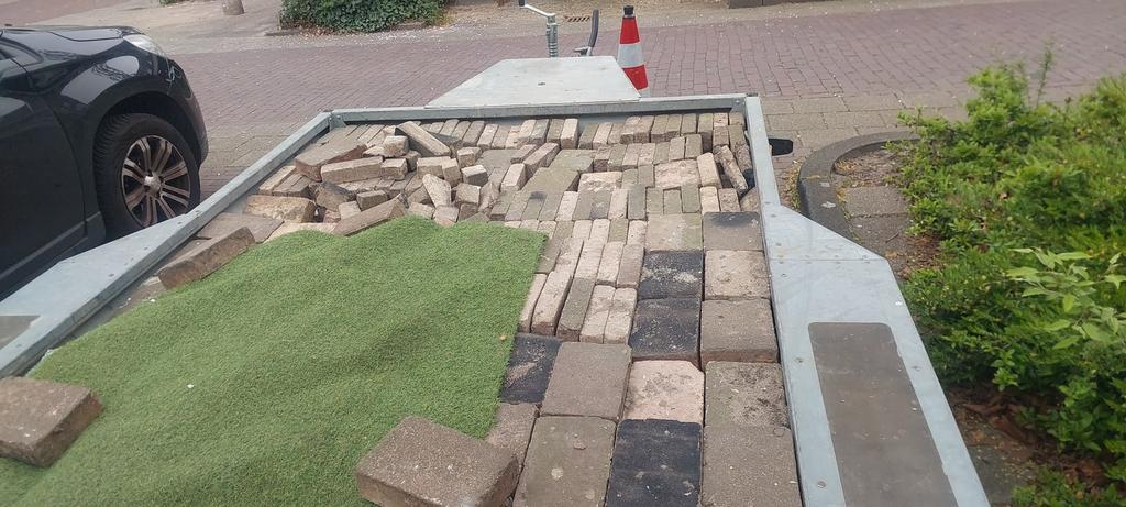 Tuin stenen per direct beschikbaar om op te halen!, Tuin en Terras, Tegels en Klinkers, Gebruikt, Klinkers, Beton, Ophalen