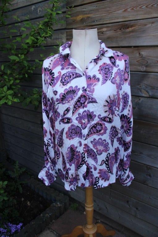 Blouse offwhite/ roze/ lila Studio Anneloes mt S Vaste prijs, Studio Anneloes, Verzenden, Zo goed als nieuw, Roze