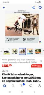 Klarfit fietsaanhanger bagagekar fietskar bolderkar, Eén persoon, Cadeaubon