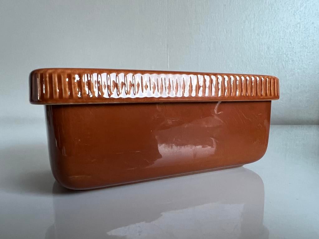 Rörstrand Nevada Porselein Botervloot Sienna Stålhane 50’s., Ophalen of Verzenden