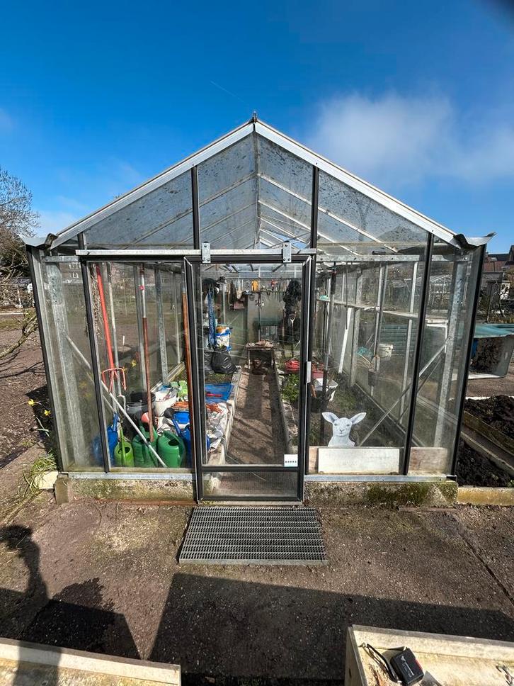 kweekkas, Tuin en Terras, Kassen, Gebruikt, Kweekkas, Aluminium, Glas, Ophalen