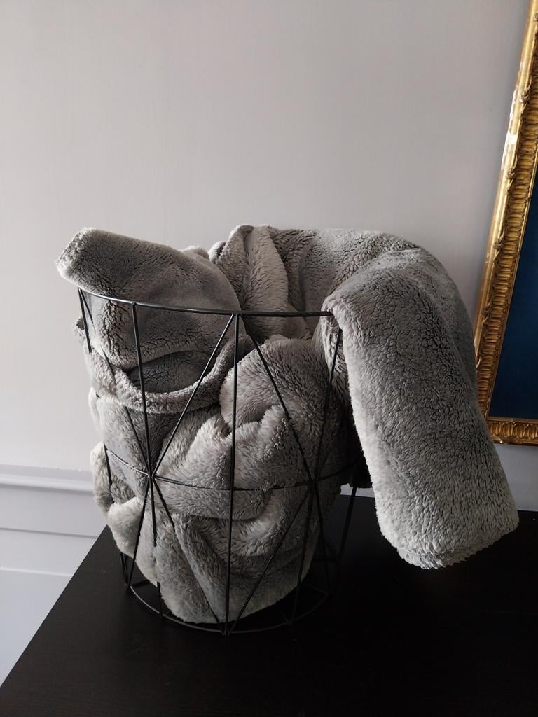 Woondeken Optidee. Blauwgrijs., Huis en Inrichting, Ophalen of Verzenden, Zo goed als nieuw, Grijs, Rechthoekig