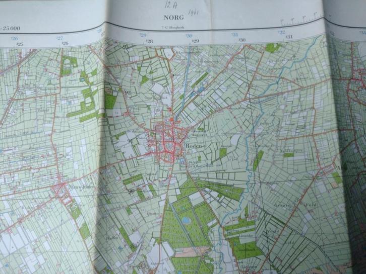 12 A Norg Roden Peize Westervelde Een Diepswal 1961, Antiek en Kunst, Kunst | Litho's en Zeefdrukken, Ophalen of Verzenden