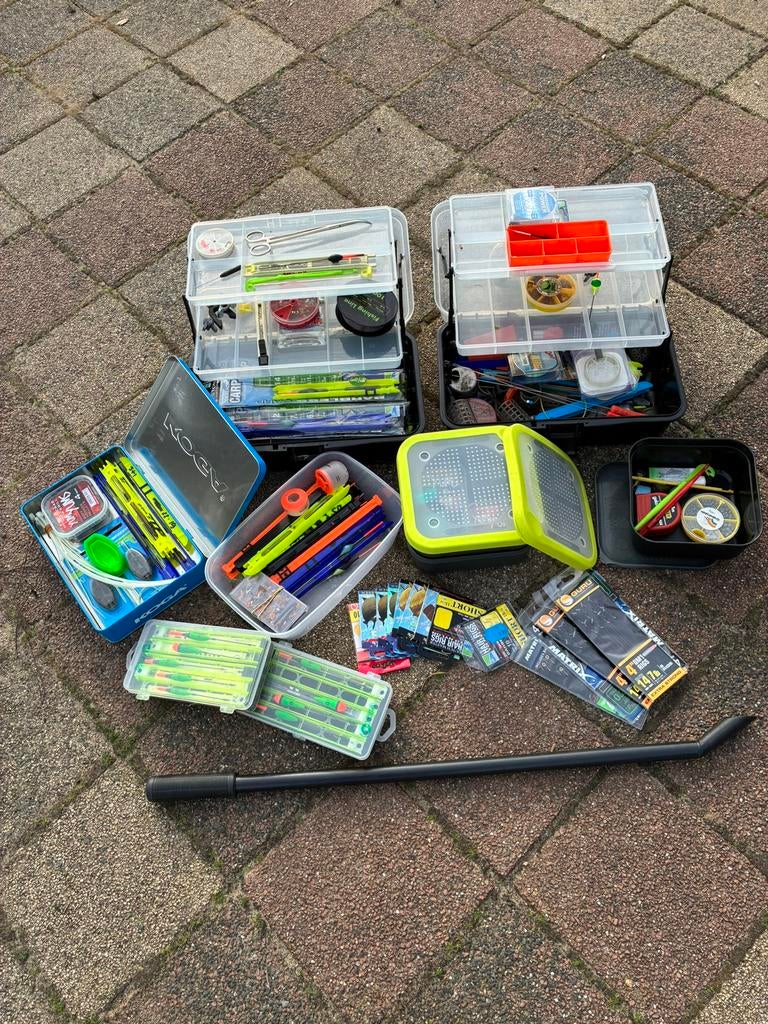 Kleinmateriaal witvis en karper., Watersport en Boten, Hengelsport | Witvissen, Ophalen, Gebruikt, Complete set