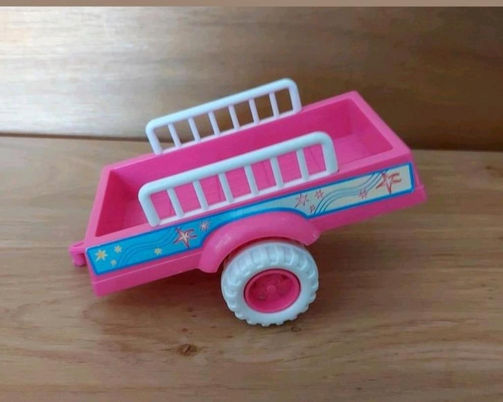 ROZE AANHANGWAGEN, Kinderen en Baby's, Speelgoed | Speelgoedvoertuigen, Zo goed als nieuw, Verzenden