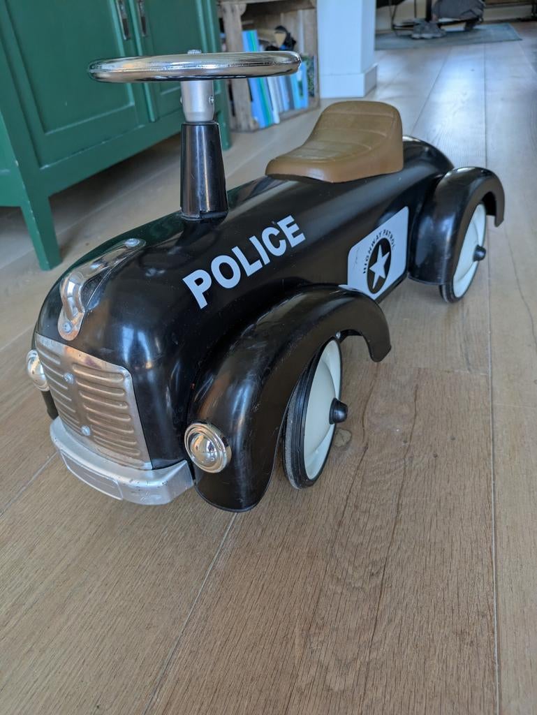 Coole Retro Politie Loopauto - Vintage Stijl, Ophalen, Gebruikt, Loopvoertuig