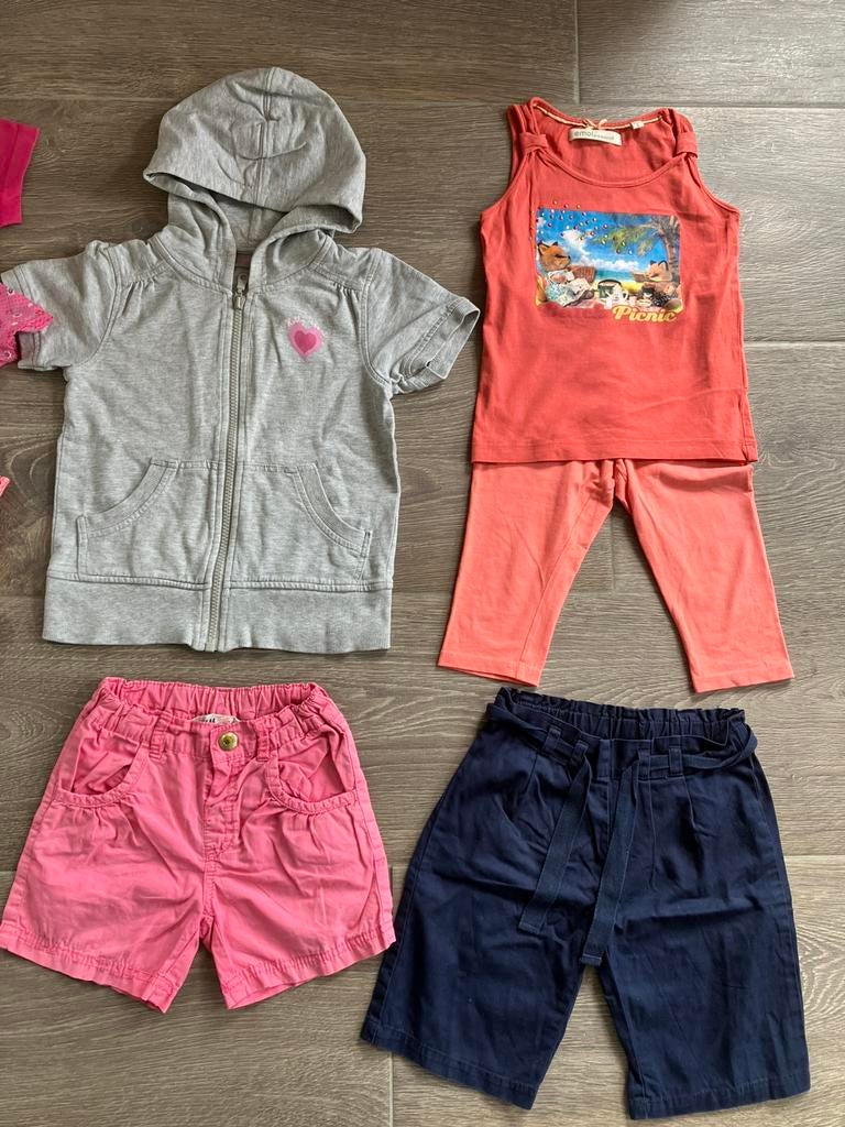 Vestje, korte broeken, topje-legging 104, Kinderen en Baby's, Kinderkleding | Maat 104, Ophalen of Verzenden, Gebruikt, Meisje
