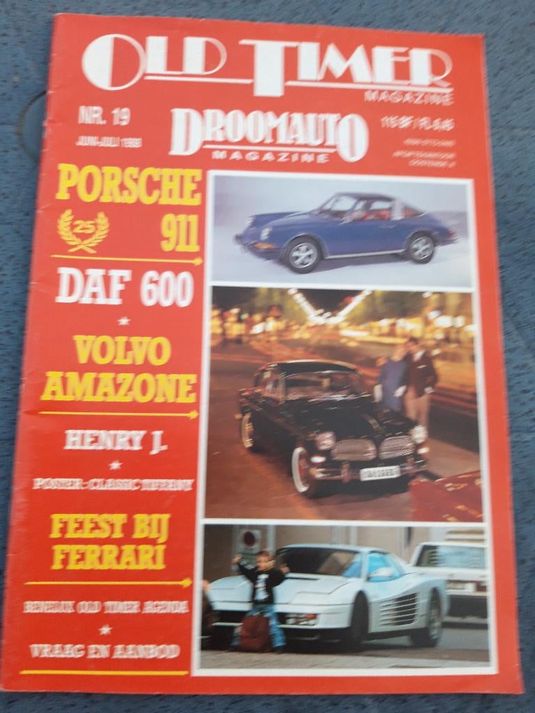 Old Timer magazine '88 nr 19 – Daf 600 – Porsche 911 – Volvo, Ophalen of Verzenden, Zo goed als nieuw, Algemeen
