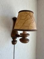 Houten wandlamp met kap, Ophalen, Gebruikt, Hout