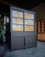 Zwarte Greeploze Buffetkast | Schoolkast | Winkelkast #2736, Niet ingevuld, Gebruikt, Met deur(en), 200 cm of meer