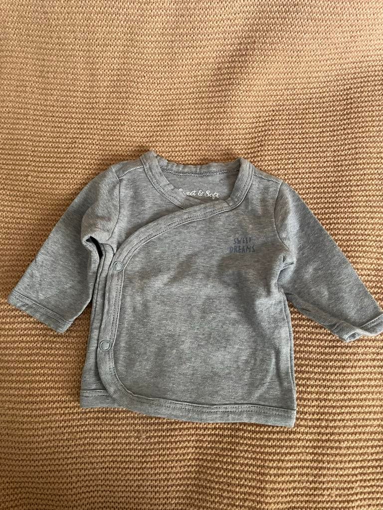 Overlag shirtje Sweet & Soft maat 44, Kinderen en Baby's, Babykleding | Prematuur, Ophalen, Nieuw, Jongetje of Meisje, Shirtje of Longsleeve