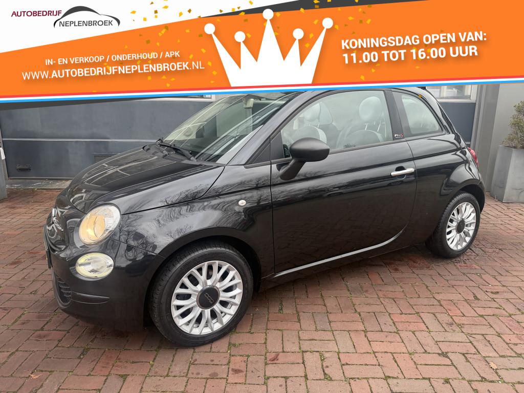 Fiat 500C 0.9 TwinAir Turbo Popstar Bj 2019 Km 53.000 Nap De, Auto's, Fiat, Skiluik, Gebruikt, Cabriolet, Leder en Stof