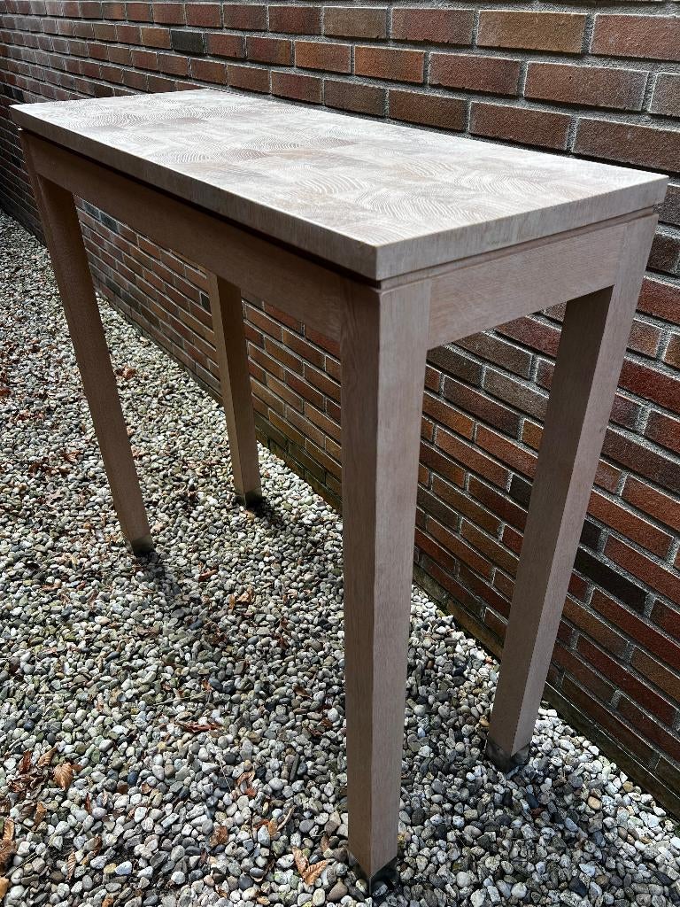 Eikenhouten hoge tafel Van Rossum, Ophalen, Gebruikt, 100 tot 150 cm, Eikenhout