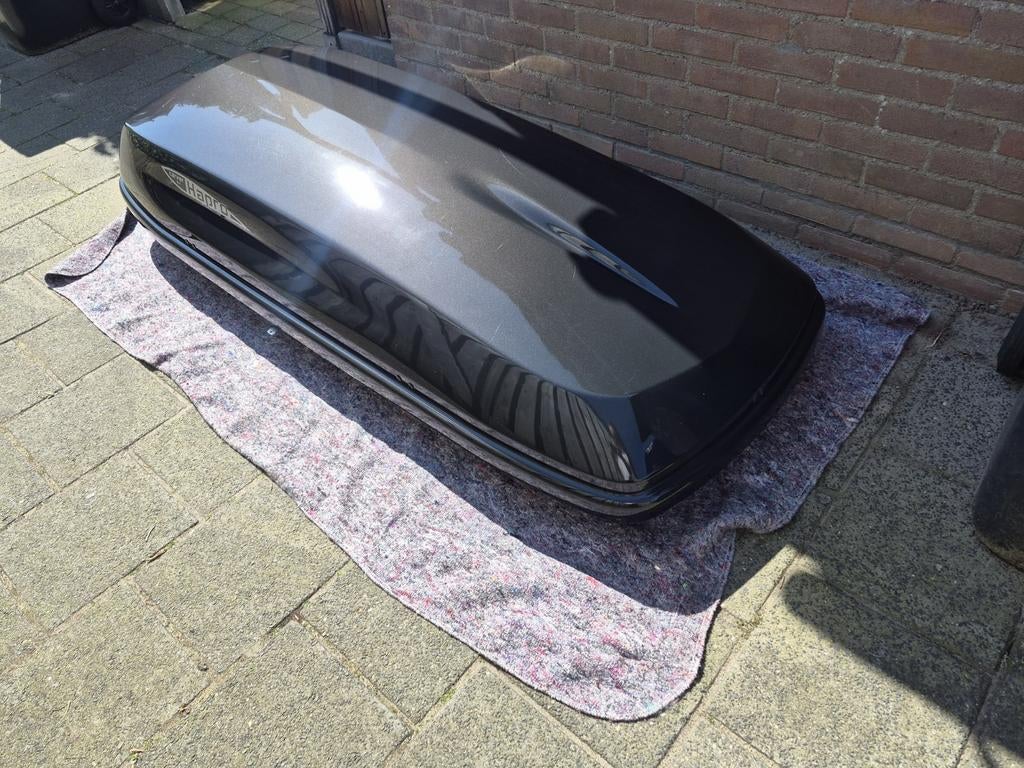 Hapro Carver 6.4 Dakkoffer - 420L Black Metallic, Auto diversen, Dakkoffers, Ophalen, Zo goed als nieuw