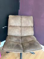 Groene fauteuil met kunstleer, Ophalen, Gebruikt, Minder dan 75 cm, 50 tot 75 cm