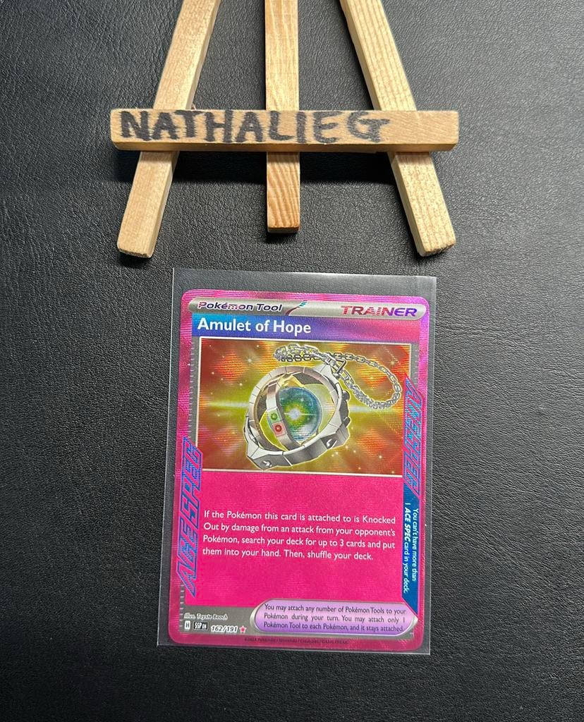 Amulet of Hope 162/191 Pokemon Surging Sparks, Ophalen of Verzenden, Nieuw, Losse kaart
