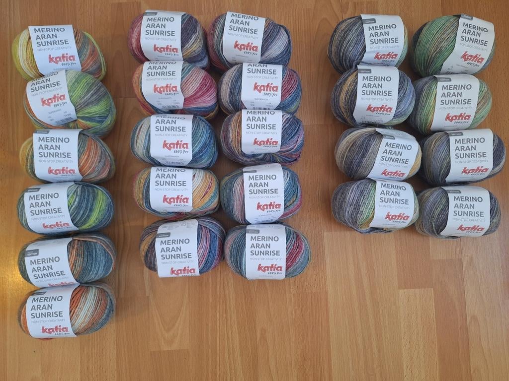Katia Merino Aran Sunrise limited edition, Verzenden, Nieuw, Breien of Haken, Wol of Garen