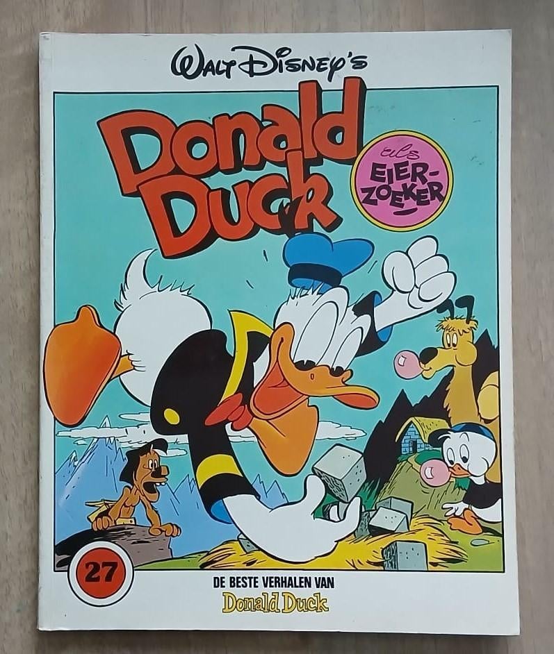 Donald Duck als eierzoeker. Album 1982, nr. 27, 1e druk., Gelezen, Carl Barks, Eén stripboek, Ophalen of Verzenden