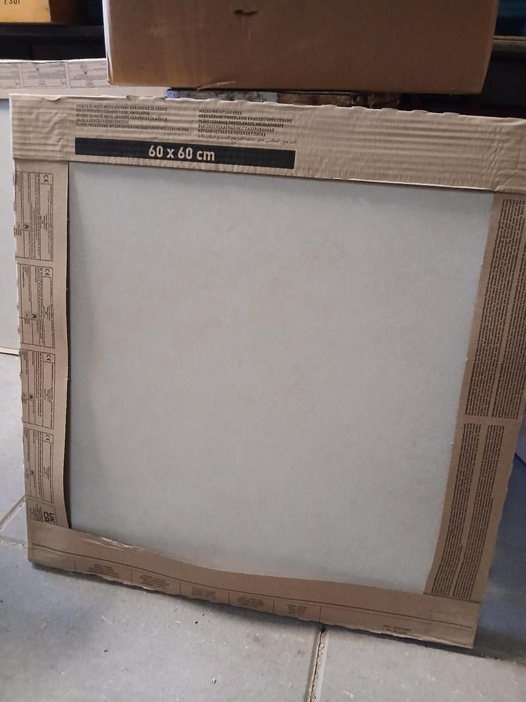 Nieuwe keramische wand-/vloertegels 60x60cm (4 stuks), Doe-het-zelf en Verbouw, Tegels, Ophalen, 60 cm of meer, Keramiek, Nieuw