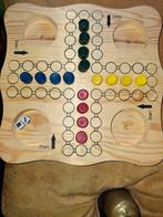 Ludo Bordspel - Houten Uitvoering, Onbekend, Ophalen of Verzenden, Zo goed als nieuw, Een of twee spelers