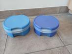 Tupperware zoetdoos, koektrommel, vesnsterbus, snoeptrommel, Ophalen of Verzenden, Zo goed als nieuw, Blauw, Overige typen