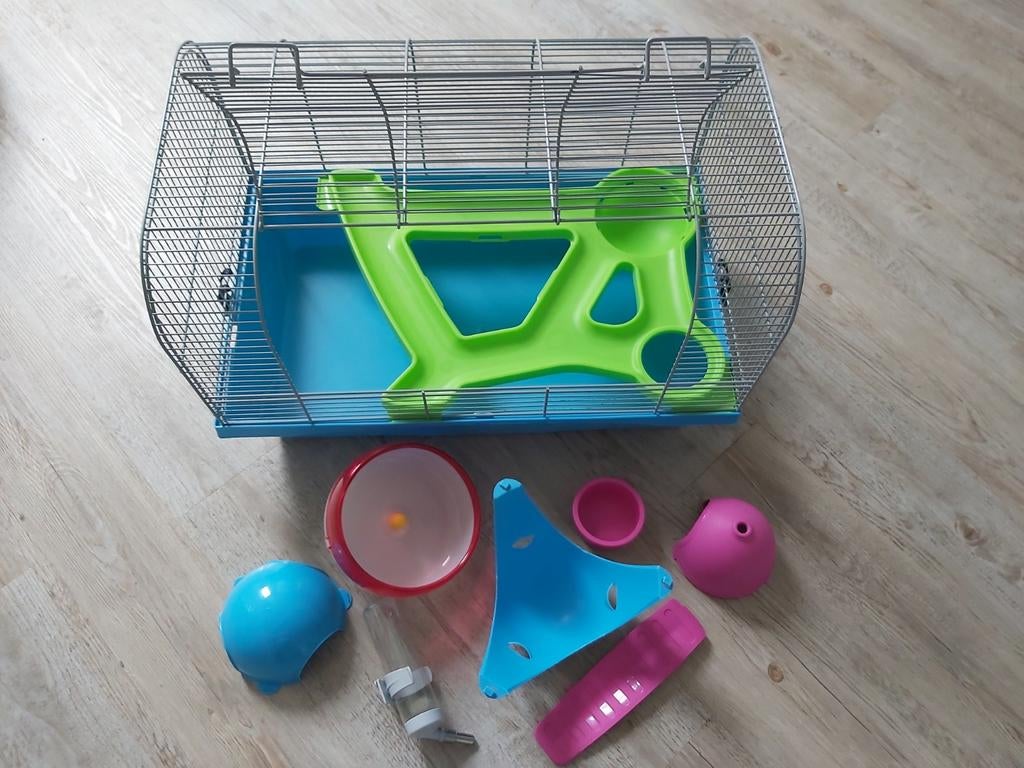 Hamster/muizen verblijf, Dieren en Toebehoren, Minder dan 60 cm, Kooi, Gebruikt, Minder dan 75 cm