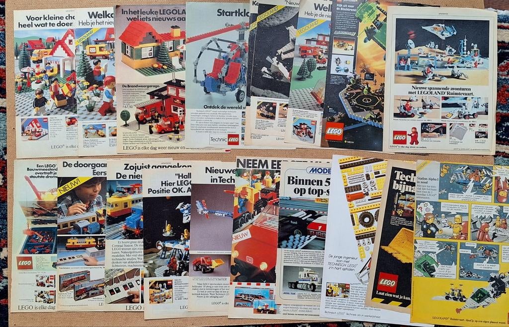 Lego advertenties uit tijdschriften - 18 verschillende, Verzamelen, Speelgoed, Ophalen of Verzenden