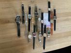 Lot van 16 Vintage Horloges Seiko Citizen Enicar Bulova, Gebruikt, Staal, Polshorloge, Ophalen of Verzenden