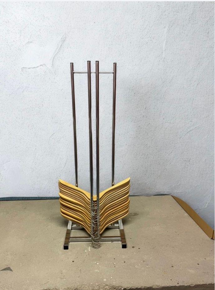 Kledinghanger rek, Ophalen, Gebruikt, Metaal