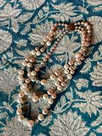 Antieke parelketting aurora borealis AM. DBL verguld ketting, Sieraden, Tassen en Uiterlijk, Antieke sieraden, Ophalen of Verzenden