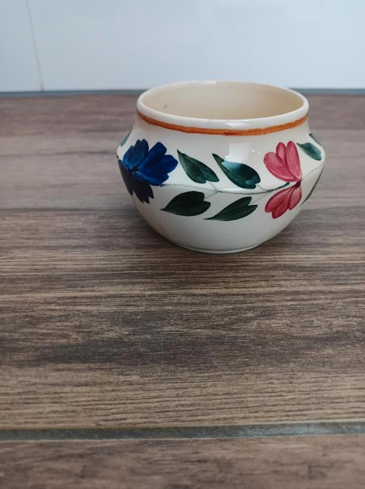 Boerenbont vaasje/potje Maestricht, Huis en Inrichting, Keuken | Servies, Zo goed als nieuw, Overige typen, Boerenbont, Aardewerk