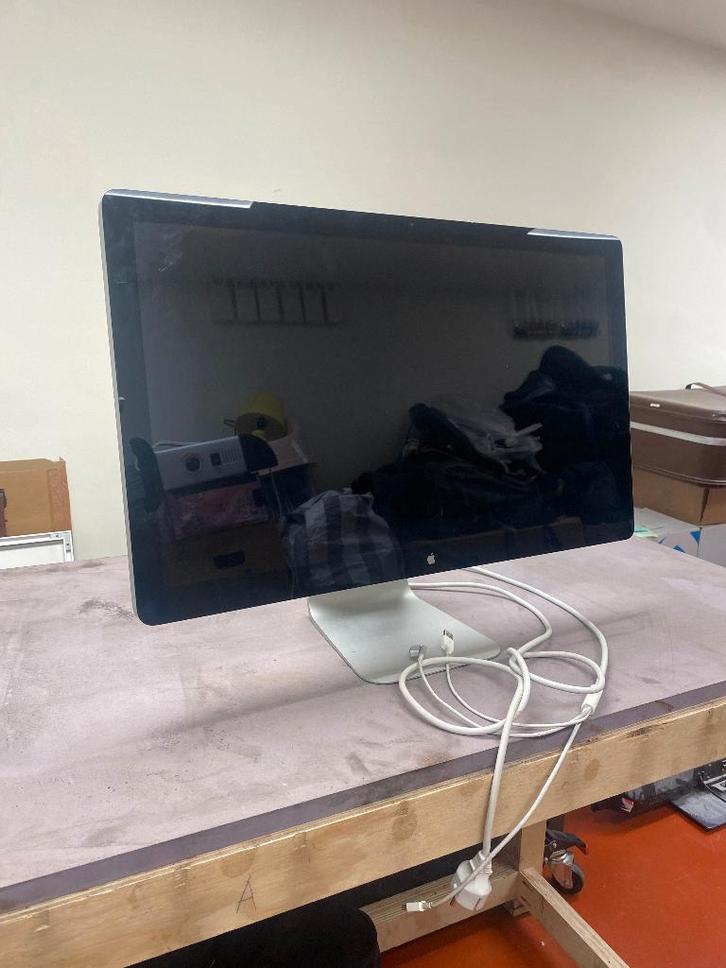 Apple Thunderbolt Display (27 inch), Computers en Software, Monitoren, Gebruikt, 60 Hz of minder, Thunderbolt, Ingebouwde speakers