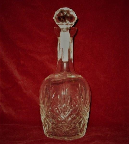 Glazen karaf met ruit waaier slijpsel, Ophalen of Verzenden