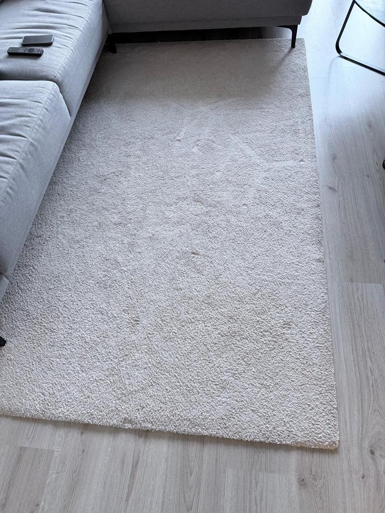 Stoense vloerkleed laagpolig ecru 170x240 cm, Huis en Inrichting, Ophalen, Zo goed als nieuw, Rechthoekig, 200 cm of meer