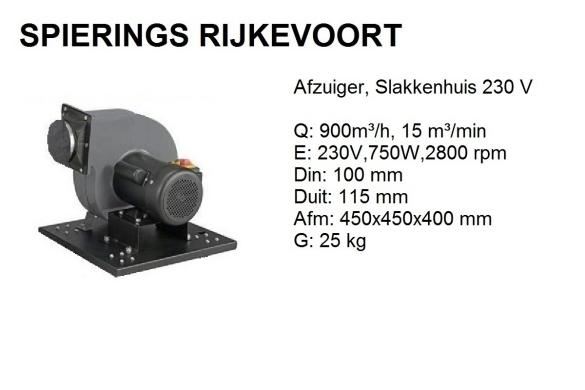 Afzuiger 230V, rookgas, krullenzuiger, slakkenhuis, Niet ingevuld, Ventilator en Afzuiger, Niet ingevuld, Nieuw