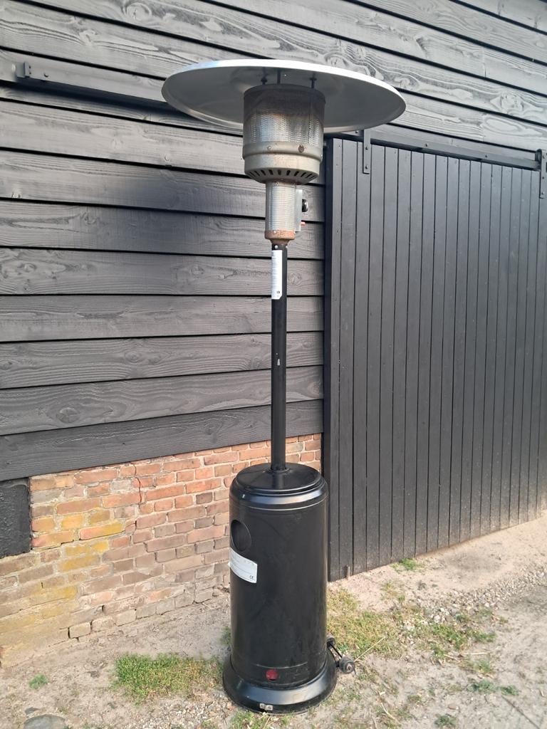 Terrasheater op gas - Zwart, Ophalen of Verzenden, Gebruikt, Gas, Vloer