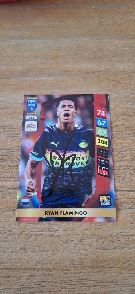 Panini trading card handtekening; Ryan Flamingo # PSV, Ophalen of Verzenden, Nieuw, PSV, Spelerskaart