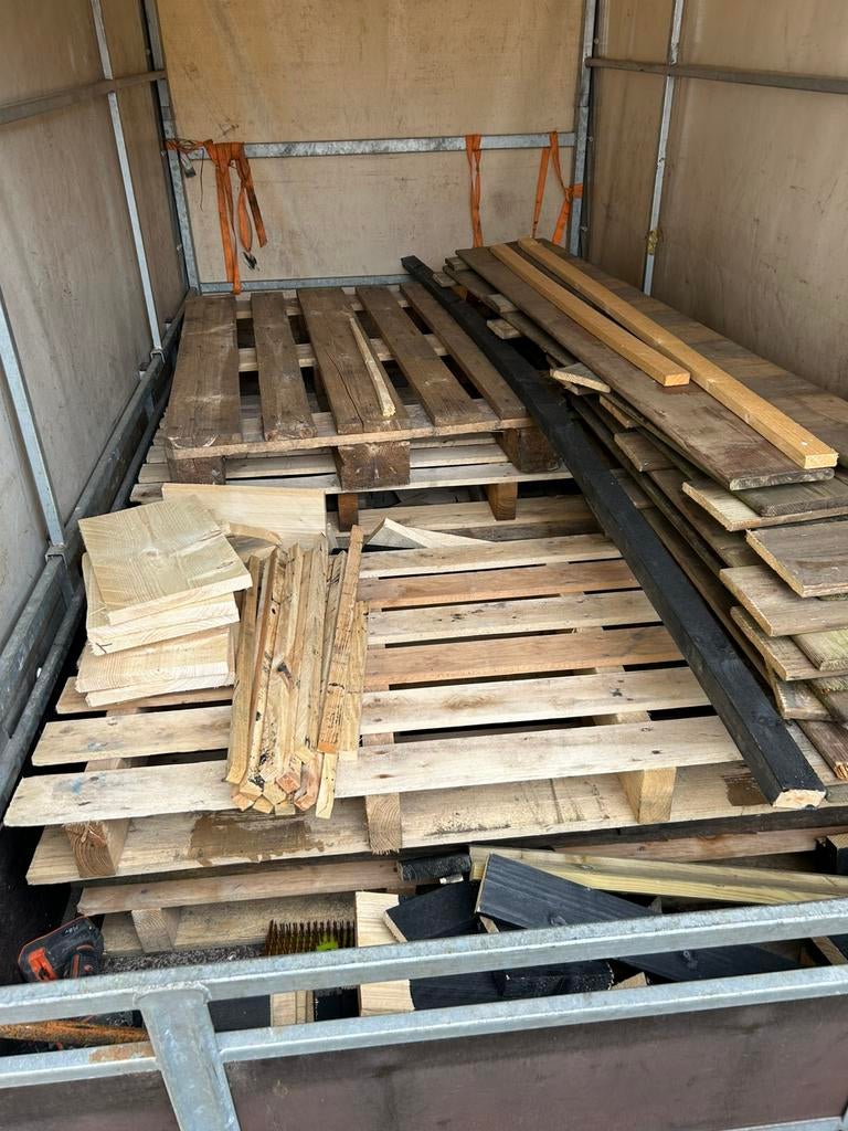 Kachelhout pallets, Tuin en Terras, Haardhout, Minder dan 3 m³, Ophalen
