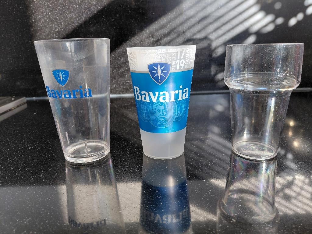 Plastic bierglazen voor evenement, Tuin en Terras, Ophalen, Gebruikt
