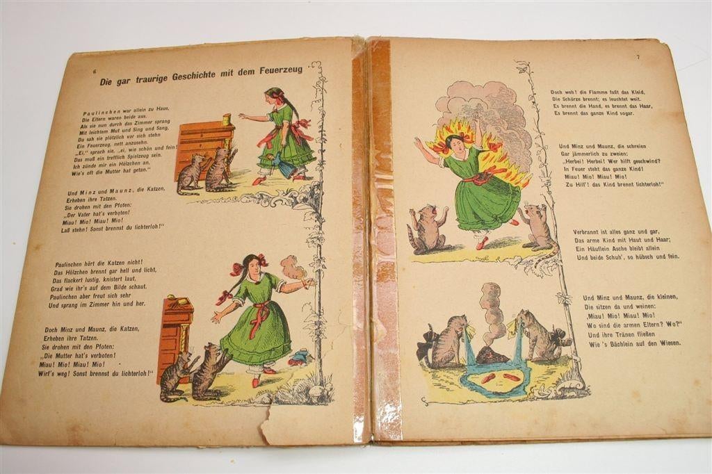 Antiek Prentenboek — Der Struwwelpeter [1925] Hoffmann, Ophalen of Verzenden, Gelezen