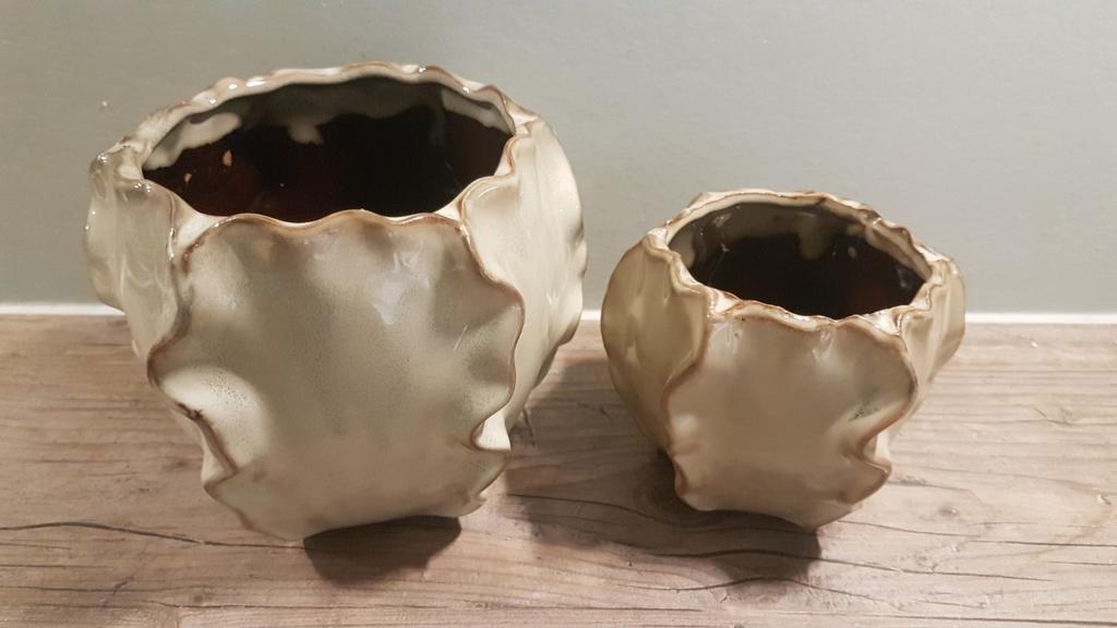 Daan Kromhout bloempotjes., Huis en Inrichting, Ophalen of Verzenden, Zo goed als nieuw, Aardewerk of Porselein, Minder dan 50 cm