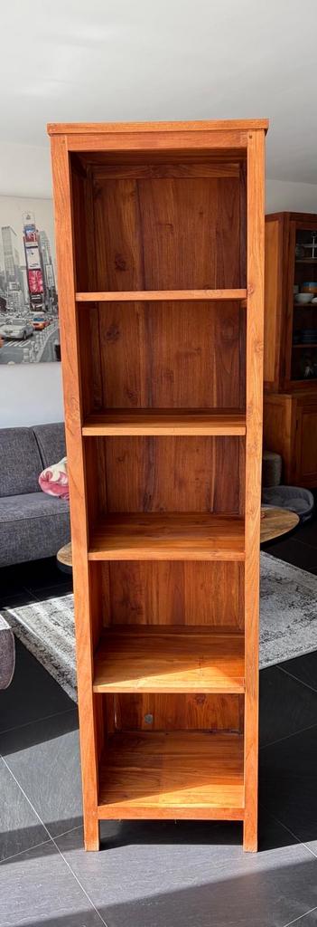 Teakkast 180x40x40, Huis en Inrichting, Kasten | Boekenkasten, Ophalen, Met plank(en), Minder dan 50 cm, Gebruikt