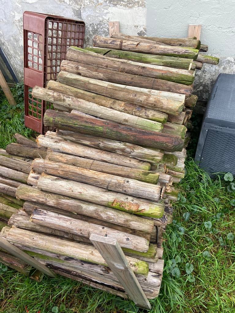 Piketpaaltjes 50cm, Tuin en Terras, Palen, Balken en Planken, Palen, Minder dan 180 cm, Ophalen