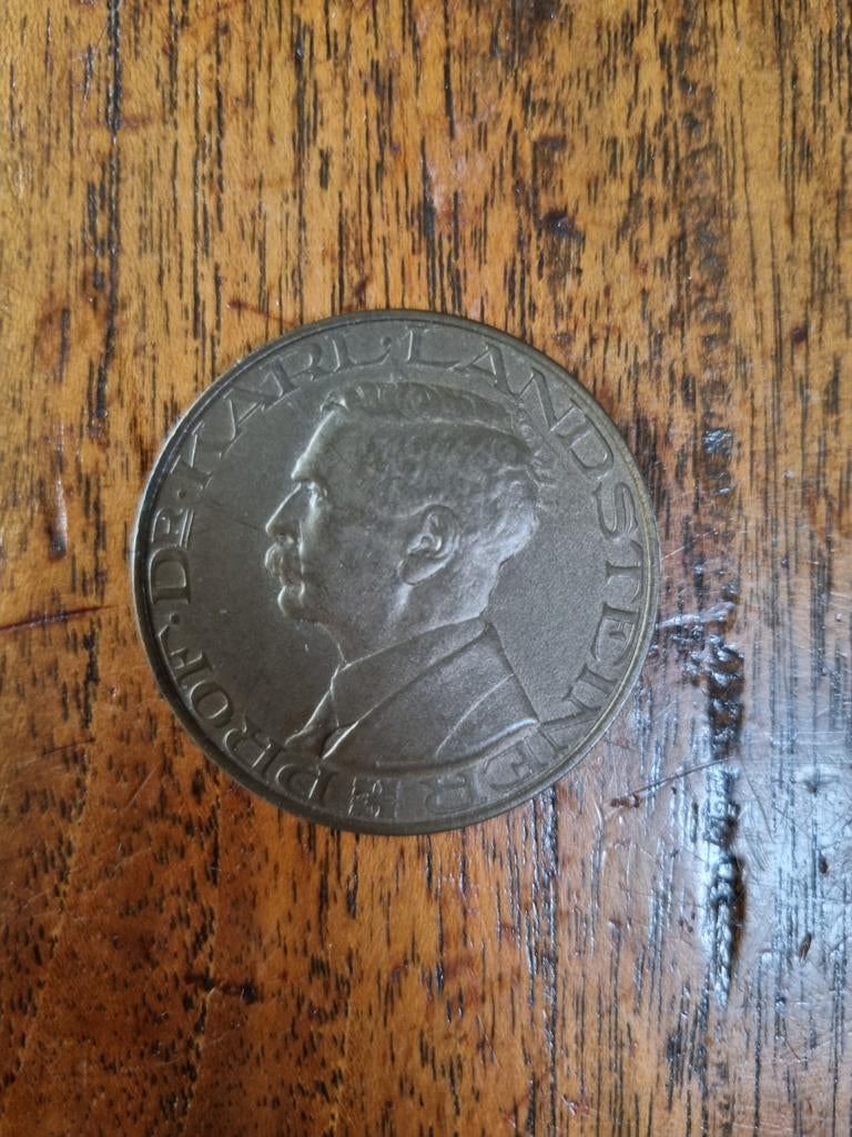 Munt Karl Landsteiner Nederlandsche Roode Kruis, Ophalen of Verzenden